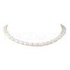 Natural Cultured Freshwater Pearl Rice Beaded Necklaces for Women NJEW-JN05337-01-3
