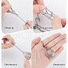 Beebeecraft 2Pcs 304 Stainless Steel Macrame Pouch Necklace Making for Gemstone Nuggets NJEW-BBC0001-27A-6