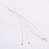 925 Sterling Silver Flat Head Pins STER-K017-50mm-S-1