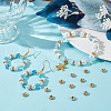 Beebeecraft 100Pcs Rack Plating Brass Rhinestone Spacer Beads KK-BBC0016-22G-4