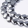 Non-magnetic Synthetic Hematite Beads Strands G-F396-23-8x3mm-1