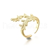 Brass Cuff Rings for Women RJEW-F184-08H-G-2