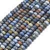 Natural Dumortierite Beads Strands G-P575-A48-8x5mm-2