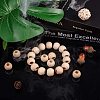 Unfinished Wood Beads WOOD-PH0008-30A-4