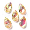 Faceted Teardrop Glass Pendants GLAA-O008-A17-1