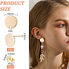 Brass Stud Earring Findings KK-BC0006-03G-2