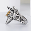 Tibetan Style Alloy Finger Rings FS-WGEEE2E-01-4