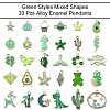 30Pcs 30 Styles Alloy Enamel Pendants ENAM-YW0003-95A-1