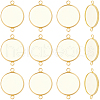 Beebeecraft 30Pcs 304 Stainless Steel Cabochon Connector Settings STAS-BBC0004-67A-G-1