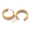 PVD Vacuum Plating 202 Stainless Steel Hoop Earring EJEW-H003-28M-2
