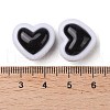 Two-tone Acrylic Beads OACR-U003-06-3