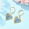 304 Stainless Steel Leverback Earrings for Women EJEW-MZ00408-04-1
