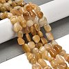 Natural Topaz Jade Beads Strands G-P497-01E-12-2