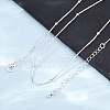 2.5MM Brass Ball Snake Chain Necklaces for Women Men KK-P302-03S-4