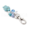 Sea Turtle Synthetic Turquoise Pendants Decoration HJEW-JM03009-03-4