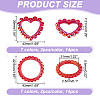 AHADERMAKER 28Pcs 14 Styles Acrylic Bead Frame SACR-GA0001-08-2