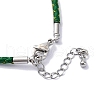 Polyester Cord Braided Bracelet Makings MAK-Z003-01P-21-3
