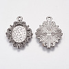 Alloy Pendant Cabochon Settings X-EA500Y-NFB-2