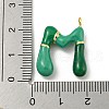 Brass Enamel Pendants X-KK-E093-03G-M-3
