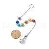 Chakra Natural & Synthetic Mixed Stone Dowsing Pendulum Pendant Decorations PALLOY-JF01882-2