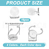 DICOSMETIC DIY Blank Dome Open Cuff Ring Making Kit FIND-DC0004-74-2