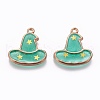 Alloy Enamel Pendants ENAM-L017-D-2