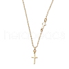 Cross 304 Stainless Steel Pendant Necklaces NJEW-JN05200-01-2
