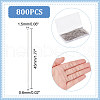 Unicraftale 800Pcs 304 Stainless Steel Flat Head Pins STAS-UN0054-03-3