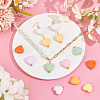 Acrylic Heart Pendants PALLOY-PH01691-5