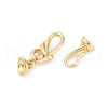 Brass Hook and S-Hook Clasps KK-U043-19G-2