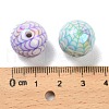 Halloween UV Plating Opauqe Acrylic Beads OACR-B035-04-3