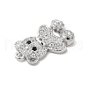 Brass Micro Pave Cubic Zirconia Pendants KK-P230-02P-3