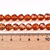 Baking Paint Transparent Glass Beads Strands X-DGLA-A035-T8mm-A04-5