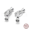 Anti-Tarnish Rhodium Plated 925 Sterling Silver Key Clasps STER-L055-065P-3