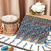 12M Polyester Fringe Lace Trims SRIB-WH0026-26B-5