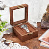 Square Wood Watch Storage Boxes CON-WH0089-36-4