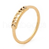 201 Stainless Steel Moon Phase Finger Ring for Women RJEW-A006-04G-1-3