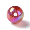 UV Plating Rainbow Iridescent Acrylic Beads OACR-C010-14D-2