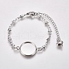 304 Stainless Steel Bracelet Making STAS-WH0014-25P-1