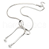 Brass Pendant Necklaces NJEW-P301-01P-2