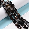 Dyed & Heated Natural Black Agate Beads Strands G-A208-04-2