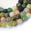 Natural Mixed Stone Round Bead Strands G-E334-12mm-23-1