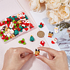 CHGCRAFT 48Pcs 8 Styles Christmas Theme Opaque Resin Cabochons CRES-CA0001-23-4