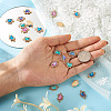 Spritewelry 48Pcs 4 Colors Alloy Crystal Rhinestone Connector Charms FIND-SW0001-26-6