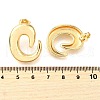 Brass Stud Earrings for Women EJEW-F365-05G-3