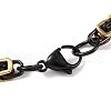 201 Stainless Steel Byzantine Chain Bracelets BJEW-B078-62EB-3