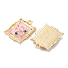 Resin Enamel Pendants FIND-M060-07G-2