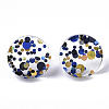 Cellulose Acetate(Resin) Stud Earring Findings X-KY-R022-014-3