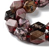 Natural Rhodonite Beads Strands G-C182-31-02-4