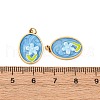 304 Stainless Steel Enamel Pendants STAS-U061-43G-02-3